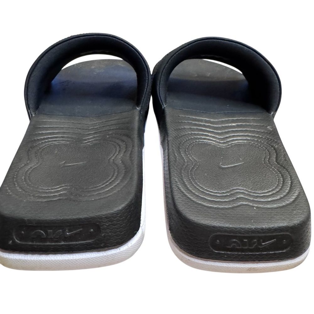 Nike Air Max Cirro Black White Slides Open Toe Laid Back Comfort Size 12 - Picture 6 of 7